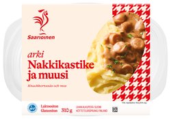 Saarioinen arki nakkikastike ja muusi 310g