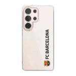 Phonecases3D Samsung Galaxy S25 Ultra FC Barcelona Clear case -suojakuori, valkoinen