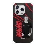 Phonecases3D iPhone 16 Pro Norges Fotballforbund Haaland kompostoituva suojakuori, musta