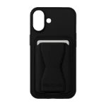 Snapcase Apple iPhone 16 Pro GripStand lompakkokotelo, musta