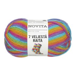 NOVITA LANKA 7 VELJESTA RAITA 100G 980 SATEENKAARI