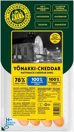 Helsingin Yönakki-Cheddar 240 g