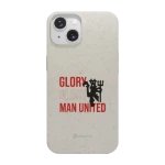 Phonecases3D iPhone 15 Manchester United FC kompostoituva suojakuori, valkoinen