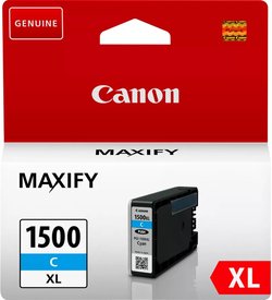 Canon PGI-1500 XL C -mustekasetti, syaani