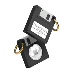 elago Apple AirTag Floppy Disk -suojakotelo, musta