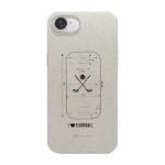 Phonecases3D iPhone 17e/16e Pixbo IBK kompostoituva suojakuori, valkoinen