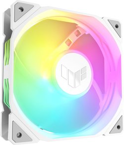Asus TUF Gaming TR 120 ARGB Reverse PWM -tuuletin, 120 mm, valkoinen