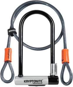 Kryptonite U-Lukko  Kryptolok 2 ja vaijeri 120cm