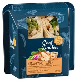 Chef Lundén kana-ranch wrap 200g