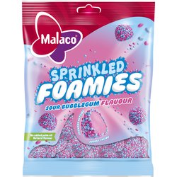 Sprinkled Foamies Malaco 110 g Sour Bubblegum