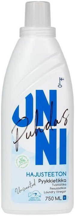 Puhdas ONNI Pyykkietikka Hajusteeton 750 ML