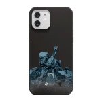 Phonecases3D iPhone 12 Norges Motorsportforbund kompostoituva suojakuori, musta