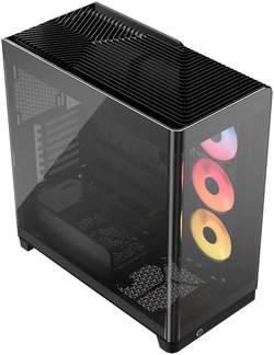 Corsair Frame 4500X LX-R RGB Mid-Tower-kotelo panoraamaikkunalla, musta