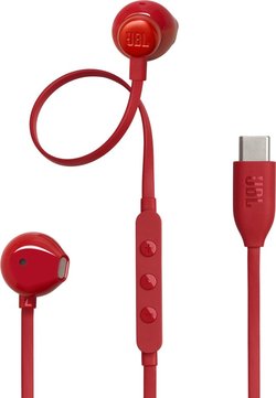 JBL Tune 305C nappikuulokkeet, USB-C, punainen