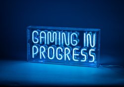 Fuj:tech Neon Gaming in progress seinävalaisin