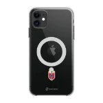 Phonecases3D iPhone 11 Norges Fotballforbund Clear case (MagSafe) -suojakuori, musta