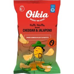 OIKIA HOTTI HERTTA CHEDDAR JA JALAPENO PERUNALASTU 250 G