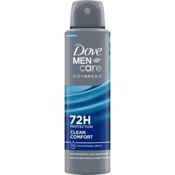 DOVE MEN+CARE SPRAY ADVANCED CLEAN COMFORT 150 ML