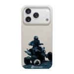 Phonecases3D iPhone 17 Pro Max Norges Motorsportforbund kompostoituva suojakuori, valkoinen