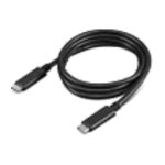 Lenovo USB-C - USB-C -kaapeli, 1 m, musta