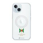 Phonecases3D iPhone 15 Varbergs BoIS Clear case (MagSafe) -suojakuori, valkoinen