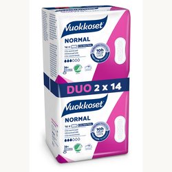 Vuokkoset Slim 2x14 Duo Normal terveysside