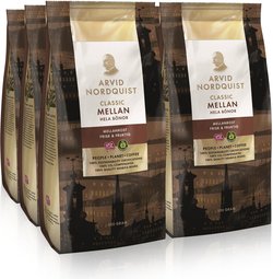 Arvid Nordquist Classic Mellan -kahvipapu, 6 x 500 g