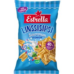 Linssisipsi Estrella 110 g kermaviili & sipuli