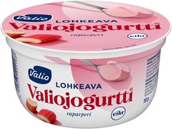 Valiojogurtti® lohkeava jogurtti raparperi laktoositon 150 g