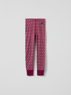 Pitkät alushousut merinovillaa jacquard-kuviolla