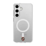Phonecases3D Samsung Galaxy S25+ Tromsø IL Clear case (MagSafe) -suojakuori, valkoinen