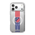 Phonecases3D iPhone 17 Pro Atlético de Madrid Clear case (MagSafe) -suojakuori, valkoinen