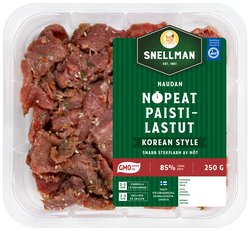 Snellman Naudan nopeat paistilastut Korean style 250 g