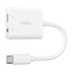 Belkin NPA004BTWH USB-C -äänisovitin, valkoinen