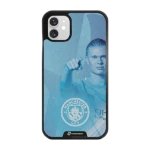 Phonecases3D iPhone 11 Man City Haaland -3D suojakuori, musta