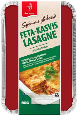 Saarioinen Feta-kasvislasagne 600g