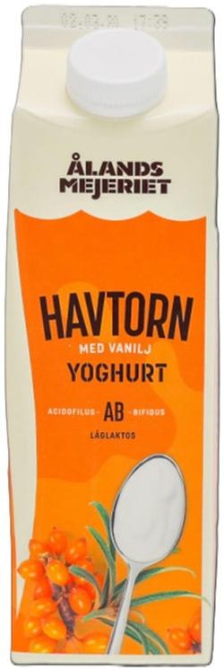 Ålandsmejeriet Tyrni-vaniljajogurtti 1kg vähälaktoosinen