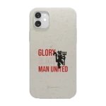 Phonecases3D iPhone 11 Manchester United FC kompostoituva suojakuori, valkoinen