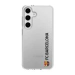 Phonecases3D Samsung Galaxy S25 FC Barcelona Clear case -suojakuori, valkoinen