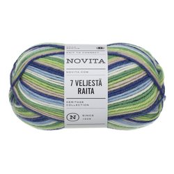 NOVITA LANKA 7 VELJESTÄ RAITA 100G 975 SUOMIKAARI