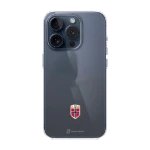 Phonecases3D iPhone 15 Pro Norges Fotballforbund Clear case -suojakuori, musta