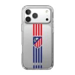 Phonecases3D iPhone 17 Pro Max Atlético de Madrid Clear case -suojakuori, valkoinen