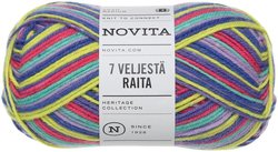 Novita Lanka 7 Veljestä Raita 100 g riemukaari 978