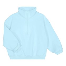 Outlet Cotton Wide Zipper Sweatshirt