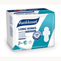 Vuokkoset Slim Wings Long 10 kpl ohutside