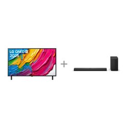 LG 55" QNED 80 – 4K TV (2025) + LG S70TY 3.1.1 Soundbar Dolby Atmos -tuotepaketti