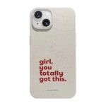 Phonecases3D iPhone 14 Martine Halvorsen kompostoituva suojakuori, valkoinen