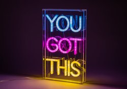 Fuj:tech Neon You got this  seinävalaisin