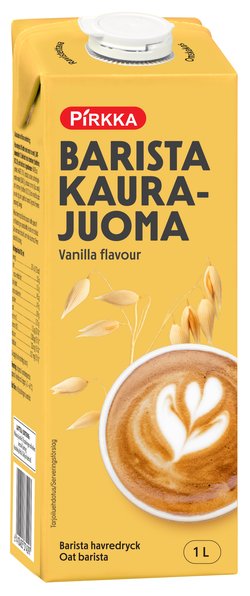 Pirkka kaurajuoma Barista vanilja 1l UHT