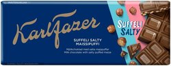 Karl Fazer Salty Suffeli Puffi suklaalevy 160g